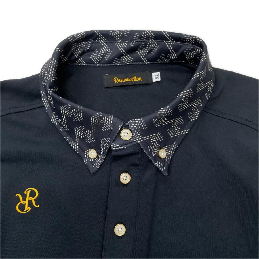 Resurrection 中古 レザレクション メンズ 長袖ポロシャツ XL ブラック