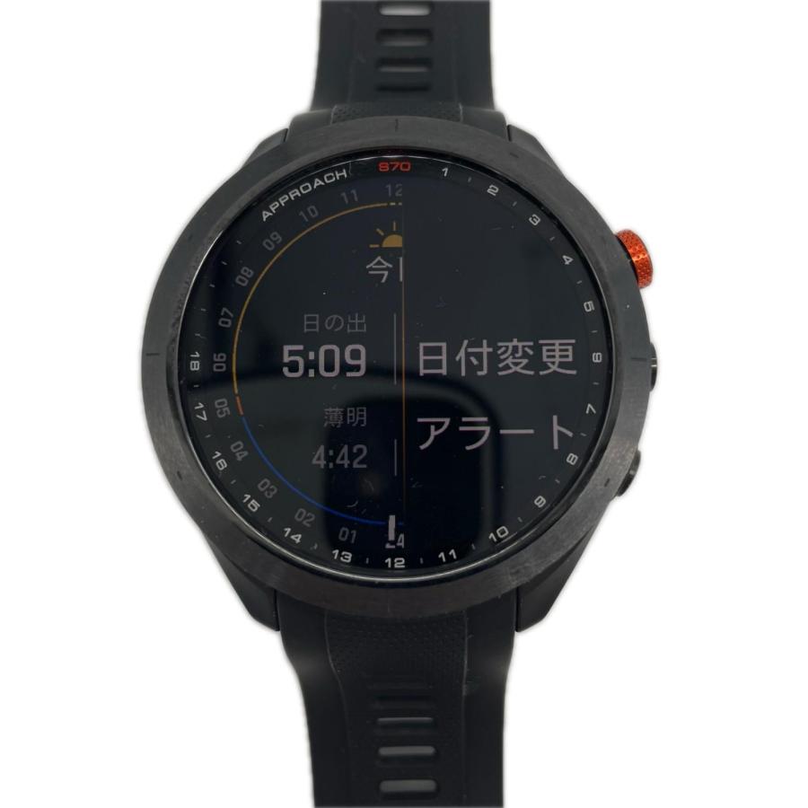 GARMIN APPROACH S70 GPSナビ ゴルフウォッチ　中古美品 GARMIN（ガーミン） 中古 ゴルフナビ ブラック Approach S70 47mm