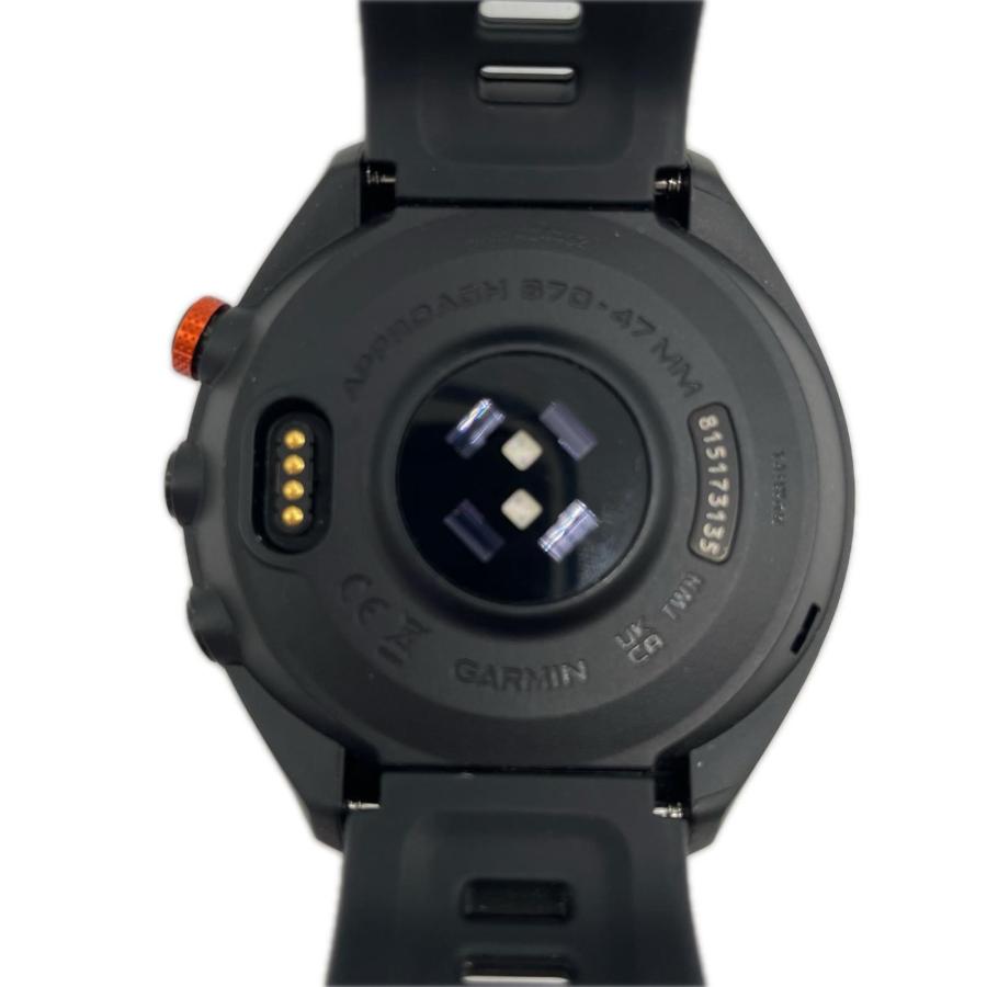 GARMIN Approach S70 47mm 本体 替えバンド付　中古 GARMIN（ガーミン） 中古 ゴルフナビ ブラック Approach S70 47mm