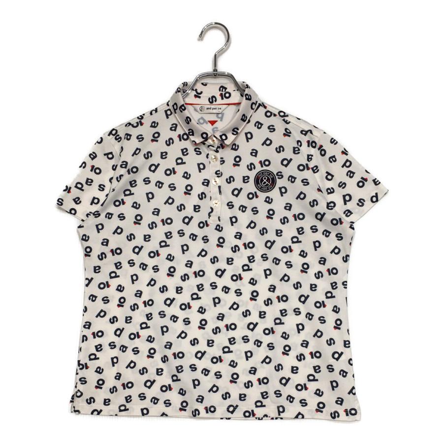 and per se（アンパスィ） coco 中古 レディース 半袖ポロシャツ LL 白