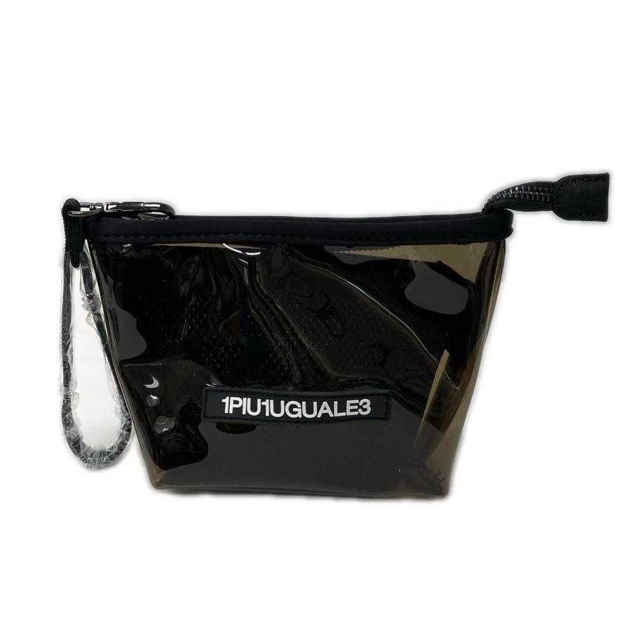 1piu1uguale3 GOLF クリアカートバッグ&ポーチ ブラック 【公式通販】