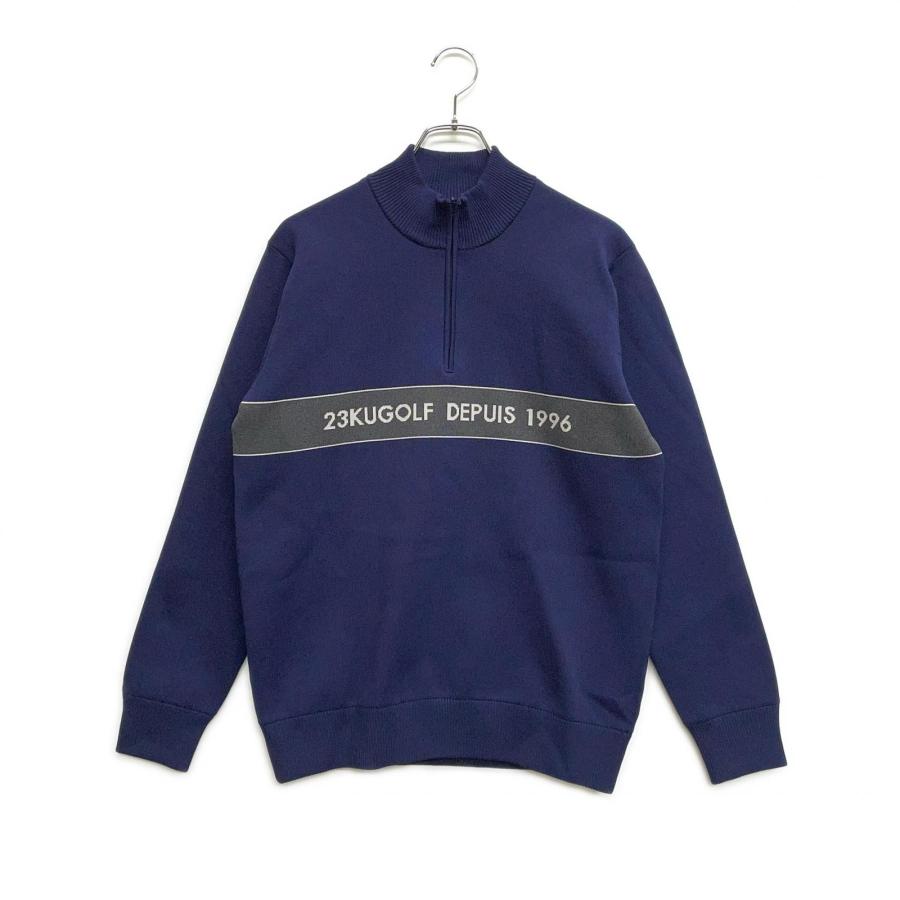 23区GOLF coco 中古 23区ゴルフ メンズ セーター M 紺 ネイビー ハーフ