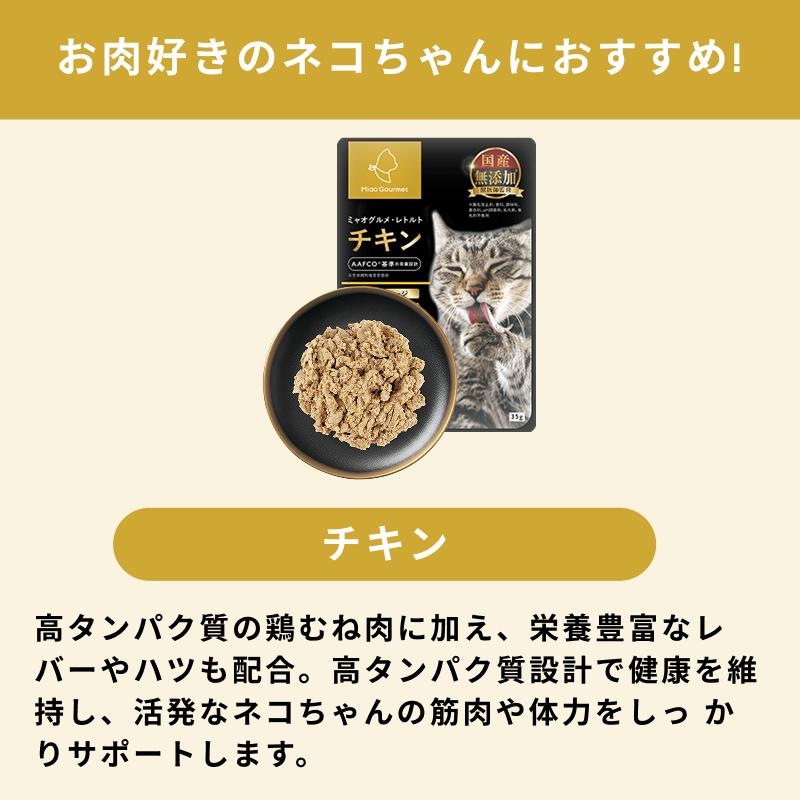 ミャオグルメ(35g×16袋) 冷凍 手作りキャットフード 国内製造 無添加