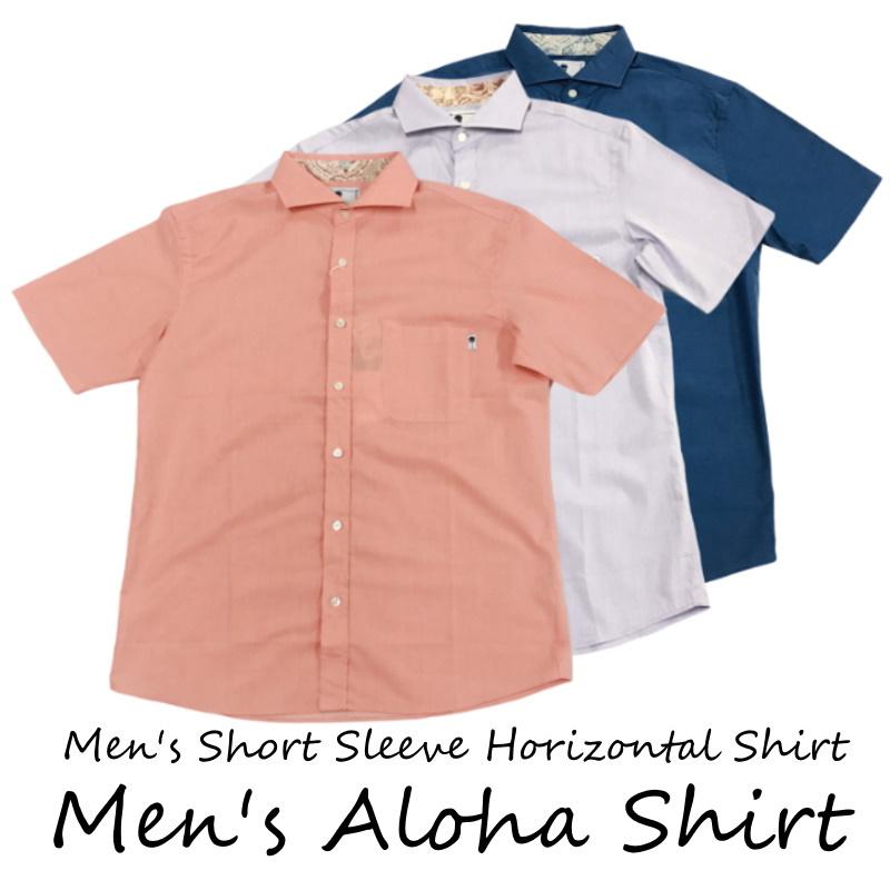 かりゆしウェア メンズ(男性用) 半袖ホリゾンタルシャツ :J186203:沖縄アロハシャツファクトリー - 通販 - Yahoo!ショッピング