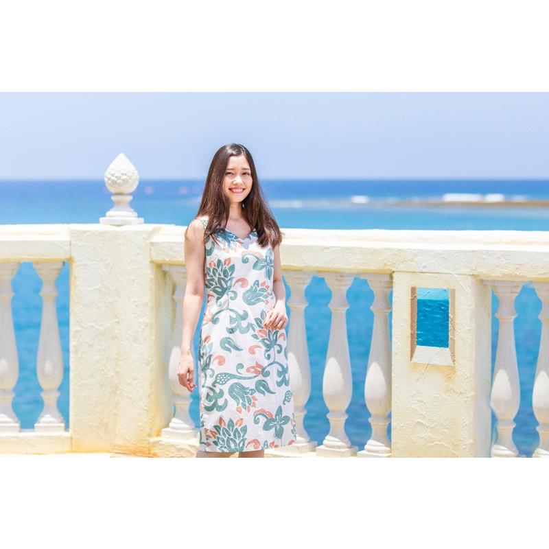 かりゆしウェア アロハワンピース レディース 女性用 Popping Flower 全3色 ワンピース 沖縄結婚式にアロハシャツ メール便利用で送料無料 J 沖縄アロハシャツファクトリー 通販 Yahoo ショッピング