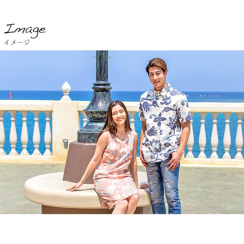 かりゆしウェア アロハワンピース レディース 女性用 Popping Flower 全3色 ワンピース 沖縄結婚式にアロハシャツ メール便利用で送料無料 J 沖縄アロハシャツファクトリー 通販 Yahoo ショッピング