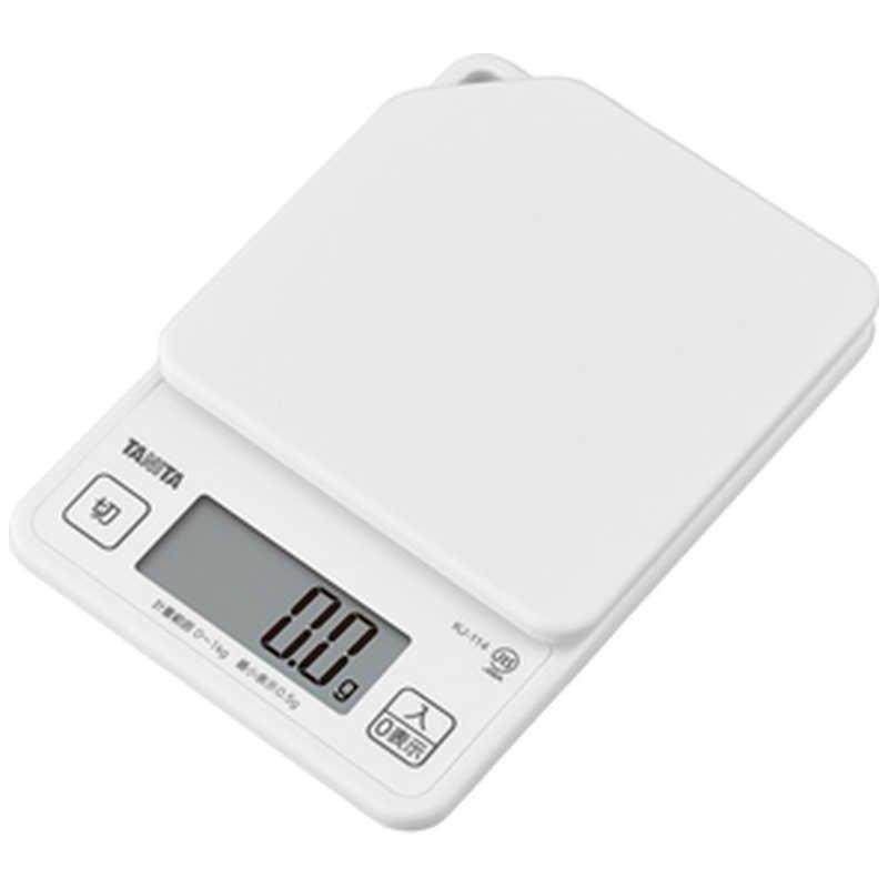 タニタ デジタルクッキングスケール 1kg ココナッツホワイト