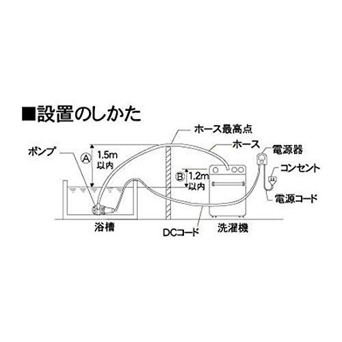 センタック エル・ポンプ LP-10 残り湯 洗濯 風呂 節水 節約｜coco-kk-store｜02