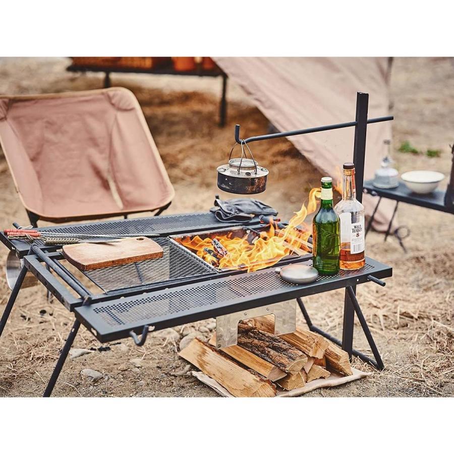 本日限定値下げ‼️アウトドア、BBQ マルチファイアテーブル III 黒 尾上製作所 マルチファイアテーブル III ブラック レジャー アウトドア