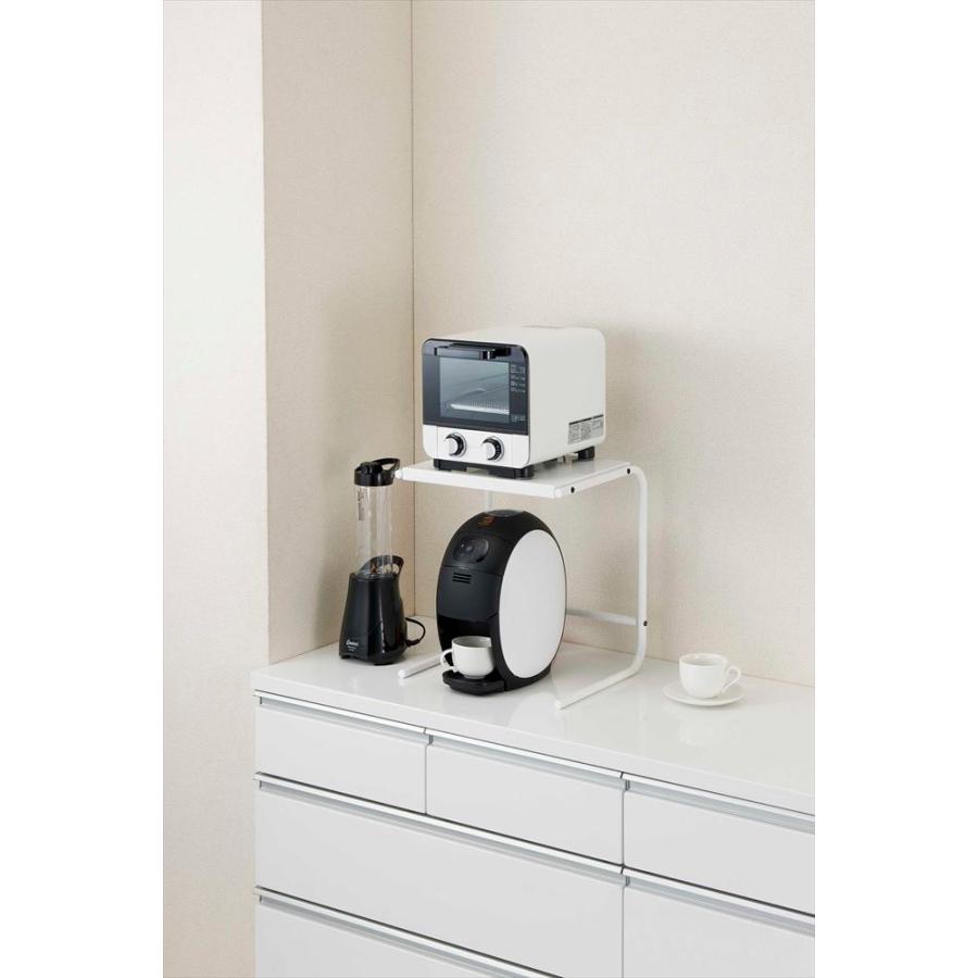 伸晃 調理家電ラック(WH) キッチンレンジ上ラック 家電棚 家電収納 4964806020210|coco-kk-store|02