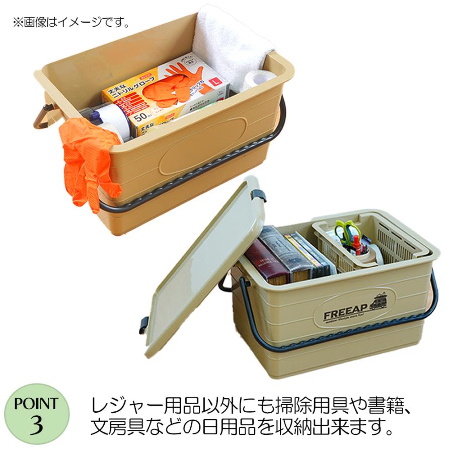 商品説明＆画像追加確認用ページ★非売品ハンドルコンテナー FREEAP ハンドルコンテナ サンド/カーキ レジャー アウトドア キャンプ