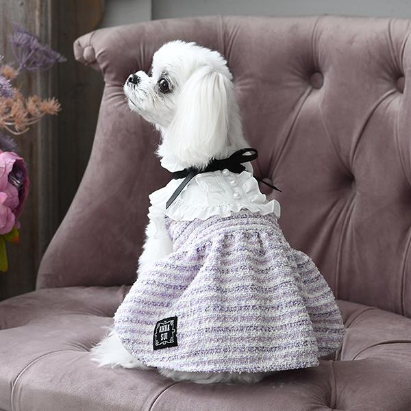 アナスイ　ツイードワンピースコート ANNA SUI（アナスイ） アナ スイ 2024秋冬 リボンタイツイード