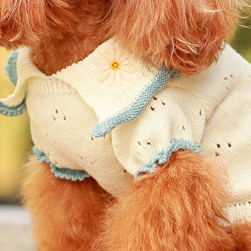 ゴッドピバ オーガニックコットンニット SMサイズ オレンジ 犬服 GODPIVAニット上質オーガニック・コットンオレンジ犬服SMサイズ