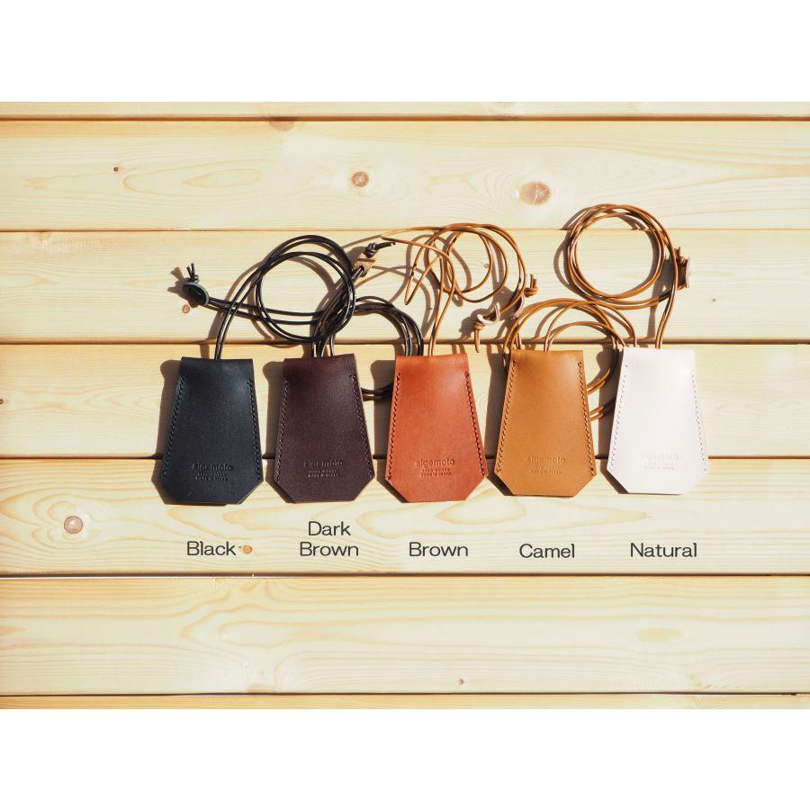 キークロシェット ブラック 本革 レザーネックレス キーケース キー