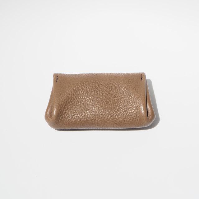 ミニ財布 カードにお札に小銭がひとつに納まるコロンとした手のひら財布 本革 手縫い グレーベージュ |  | 01