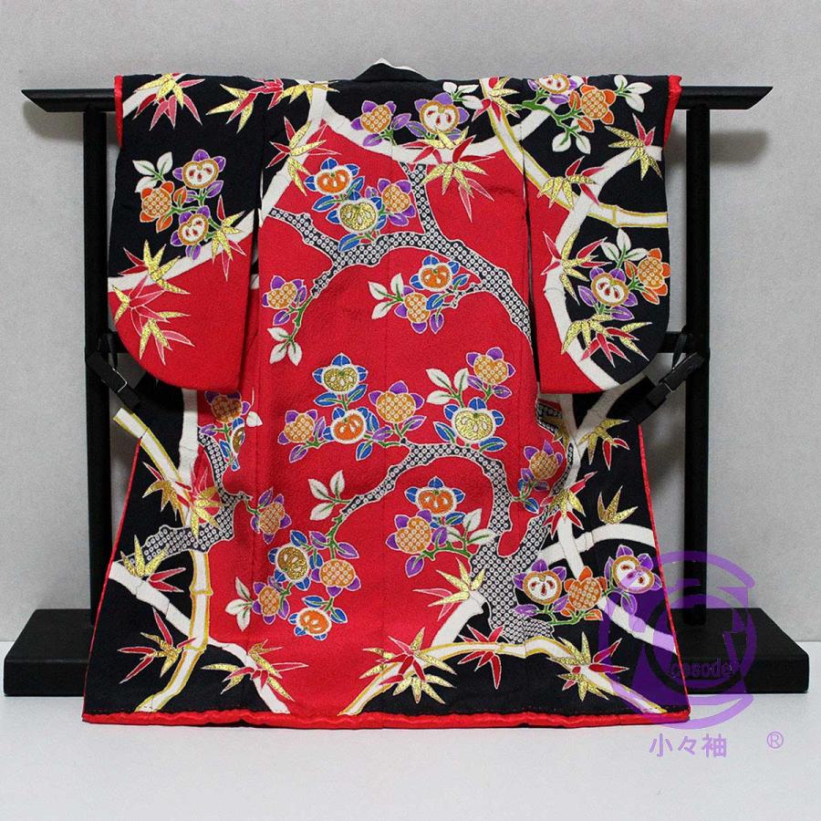 橘と竹模様のミニチュア着物（額装付き） | cocosode | 03