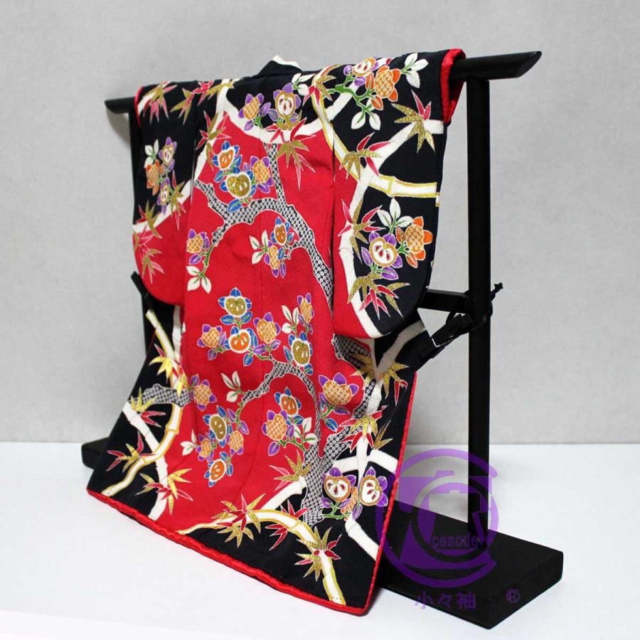 橘と竹模様のミニチュア着物（額装付き） | cocosode | 05