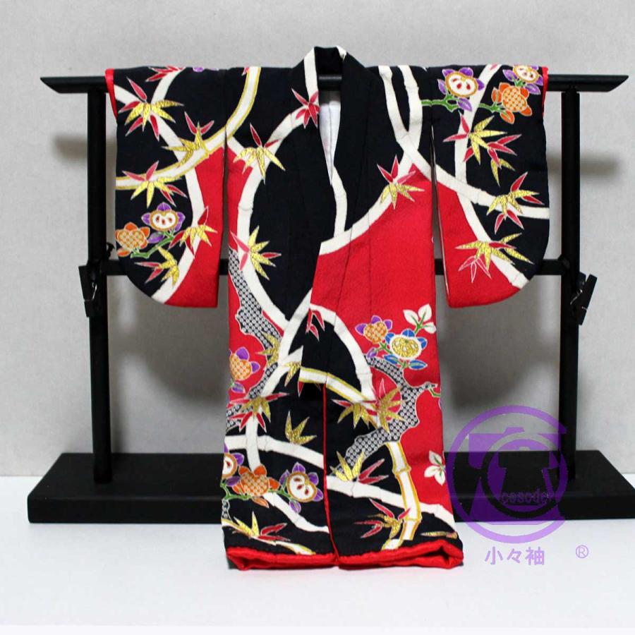 橘と竹模様のミニチュア着物（額装付き） | cocosode | 07