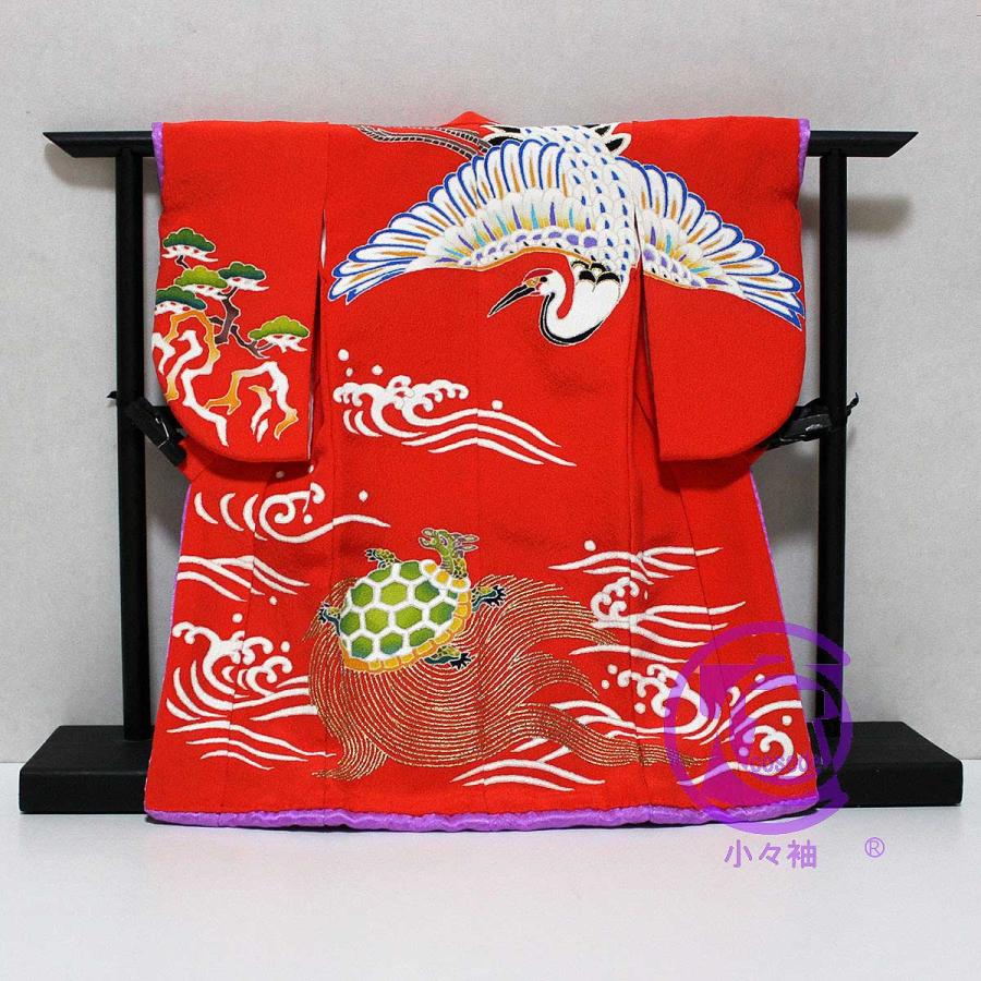 鶴亀模様のミニチュア着物（百寿図額付き） | cocosode | 03