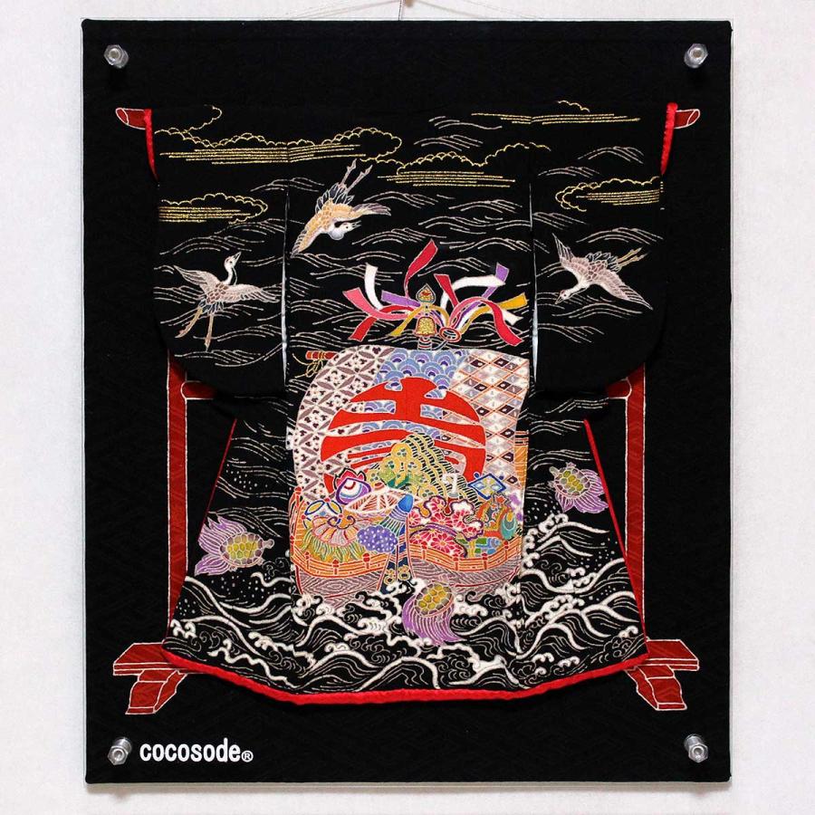 ミニチュア着物宝船模様鶴亀 黒色 Coco005 小々袖yahoo 店 通販 Yahoo ショッピング