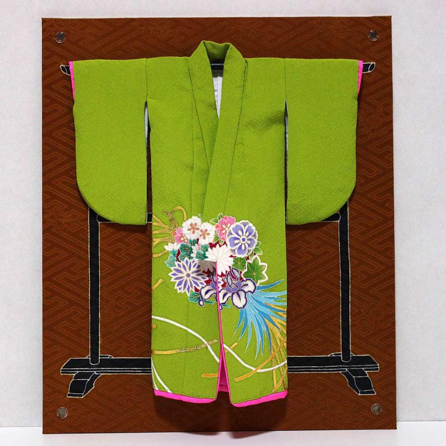 御簾に薬玉模様のミニチュア着物紺桔梗色 : 小々袖Yahoo!店 - 通販