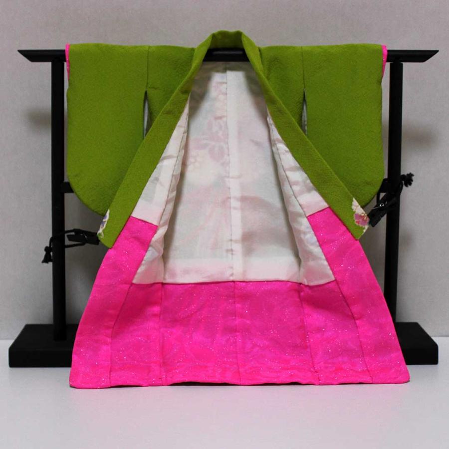 cocosode（小々袖） 薬玉模様のミニチュア着物萌黄色 : 小々袖Yahoo!店