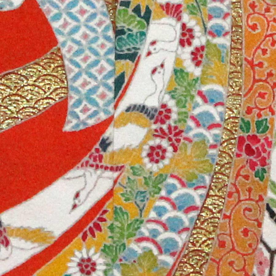 束ね熨斗模様のミニチュア着物（額装付き） | cocosode | 01