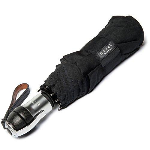 輝く高品質な DAVEK SOLO UMBRELLA Classic Black - Quality Windproof 