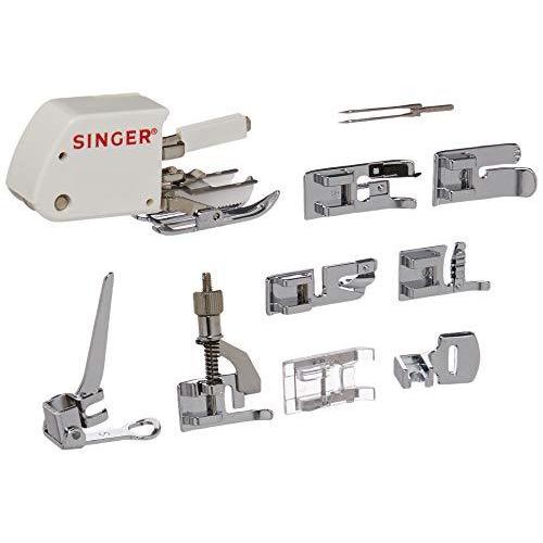 SINGER | Sewing Machine Accessory Kit, Including 9 Presser Feet, Twin Needle, and Case, Clear - Sewing Made Easy ミシン部品、アクセサリー