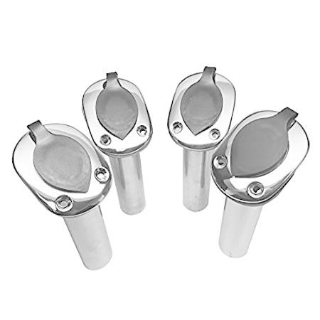 一流の品質 Marineボート4ピースss 304釣りロッドホルダー9 5 フラッシュマウント30 Pvcキャップ その他釣り具 Dron Ma