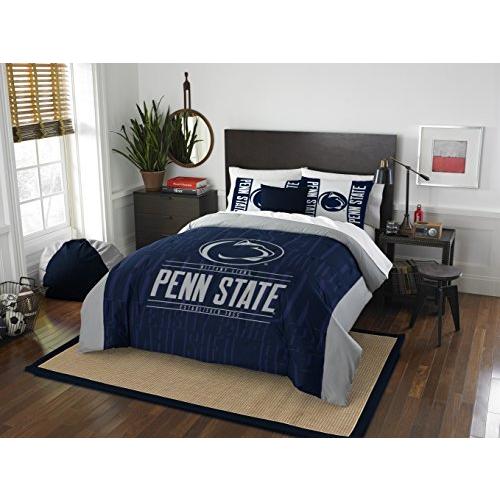 【セール】 and Comforter Full Lions Nittany State Penn Company Northwest The Sham Blue Full/Queen Set, 掛け布団