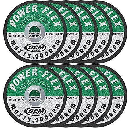 4 1/2 Inch x 1/16 Inch x 5/8 Inch Premium Cut Off Wheels - 10 PACK -, For C 切断砥石 4 1/2 Inch x 1/16 Inch x 5/8 Inch Premium Cut Off Wheels - 10 PACK -, For C 切断砥石
