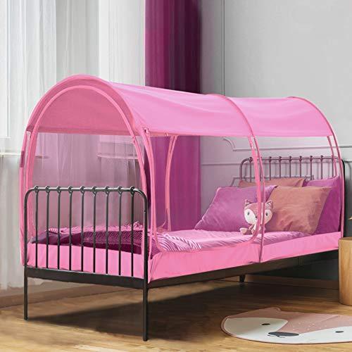 充実の品 X 75 Twin Pink Adult or Kids for Tent Dream Fort Bed Privacy Tent Indoor Canopy Tent Bed Net Mosquito Leedor 39 Includ Not (Mattress 47H'' X その他寝具、ベビーベッド