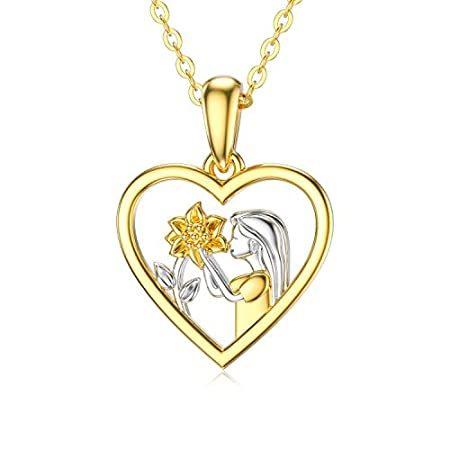 格安人気 14kソリッドゴールドハートひまわりのネックレス You Are My Sunshine ゴールドひまわり 女の子ハートペンダントネックレス ジュエ B08mwjx2s2 Coco ストア 通販 Yahoo ショッピング 新しい到着 Www Doctor Plan Com