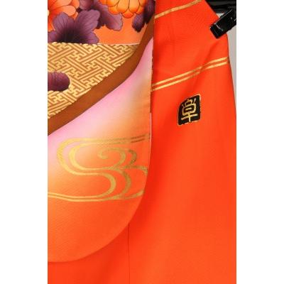 レンタル衣裳 正絹本振袖no91 大華大輪柄本振袖 結婚式 花嫁 かつら