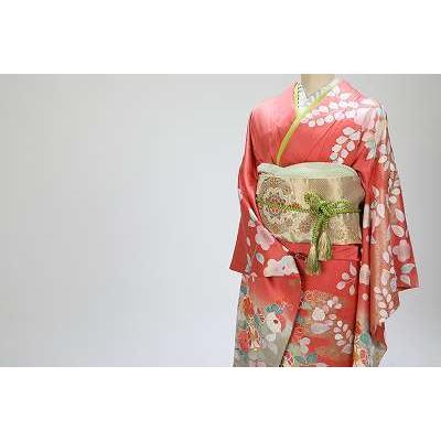 レンタル 振袖 M寸 金流れ花模様 成人式 M寸 正装 20歳の装い・成人
