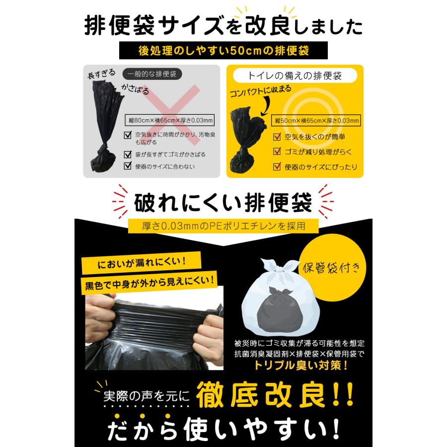 オシャレ 災害用トイレ 簡易トイレ 100回分 介護用トイレ 長期保存 トイレ 凝固剤 防災トイレ 凝固剤 非常用トイレ 携帯トイレ 防災士トイレの備え SAIMOL 爆買 |  | 10