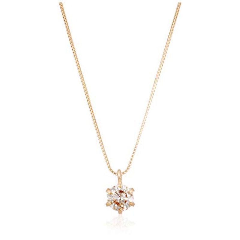 D-COLLECTION(ディーコレクション)18金イエローゴールド ダイヤモンド ネックレス 0.2ct 鑑別カード付 D15042065