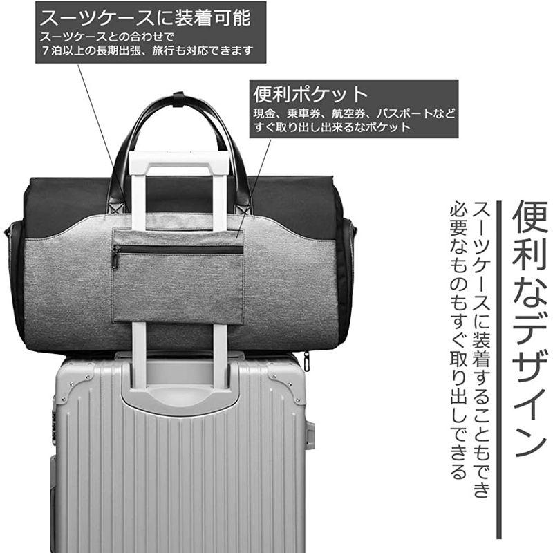 ガーメントバッグ バッグ 高級 出張 旅行 スーツバッグ型くずれ防止 45L