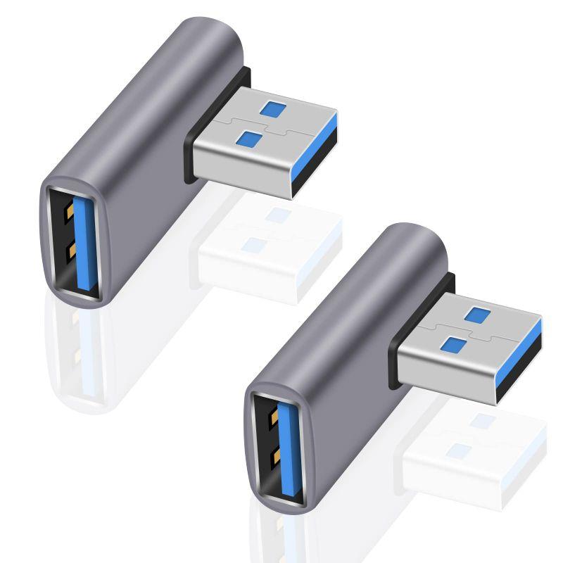 Poyiccot USB L字 アダプタ、USB 3.1アダプタL字型 USB L字 変換 USB L字 延長アダプタ 10gbps 急速充 :20221105162828-00589:セレクトショップCoco 通販 Leehitech USB変換アダプタ USB L字型直角変換アダプタ