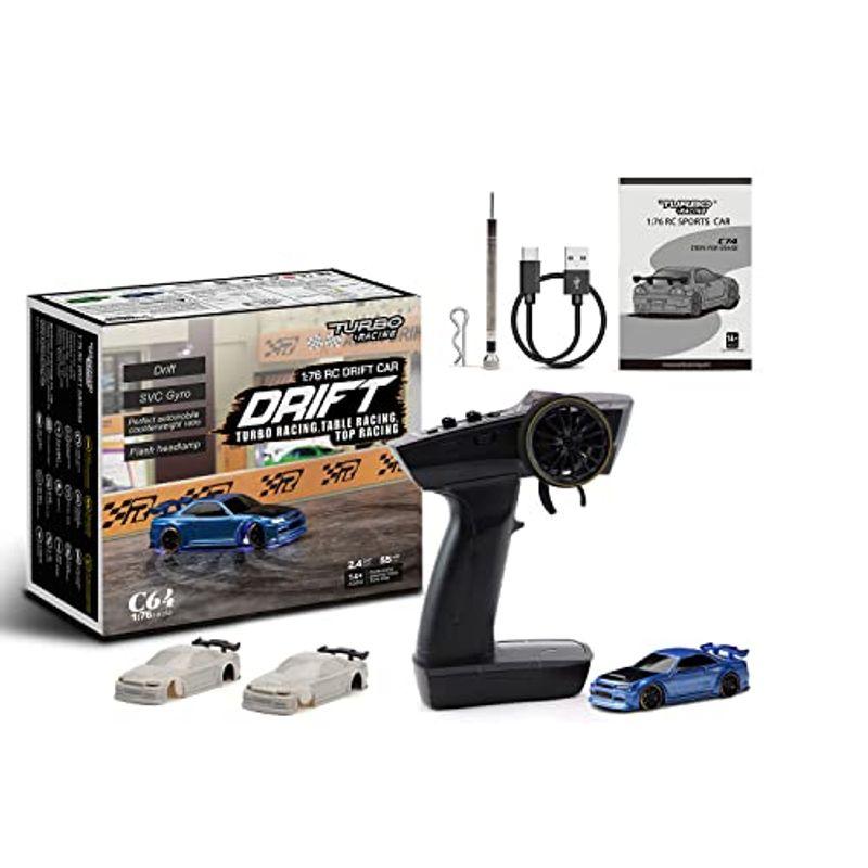 Turbo Racing C64 1:76ドリフトカー ターボレーシング 1/76ミニRCカー 30分連続稼働 ドリフト走行 2.4GHz技 Racing C64 76ドリフトカー ターボレーシング 1/76ミニRCカー 30分連続稼働 ドリフト走行 4GHz技