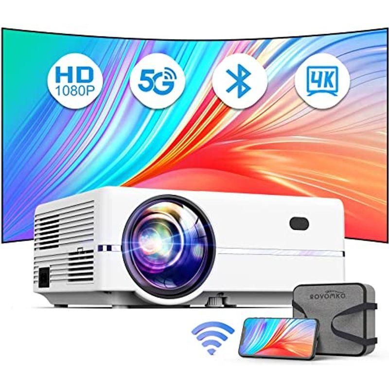 プロジェクター 小型2022新モデルROVOMKO 13000lm 5G&2.4Gwifi リアル