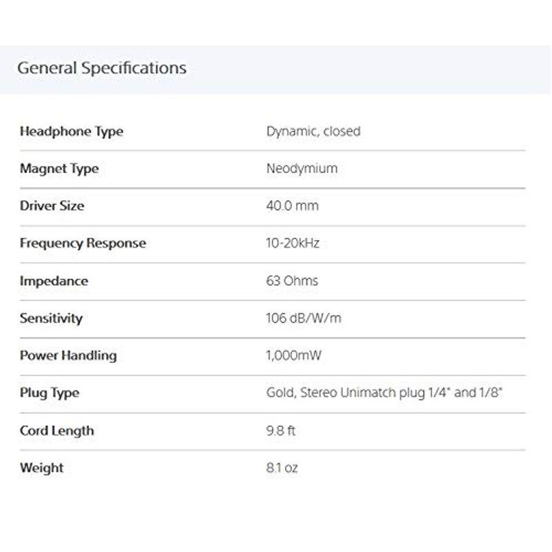 SONY ステレオヘッドホン MDR-7506 ステレオヘッドホン MDR