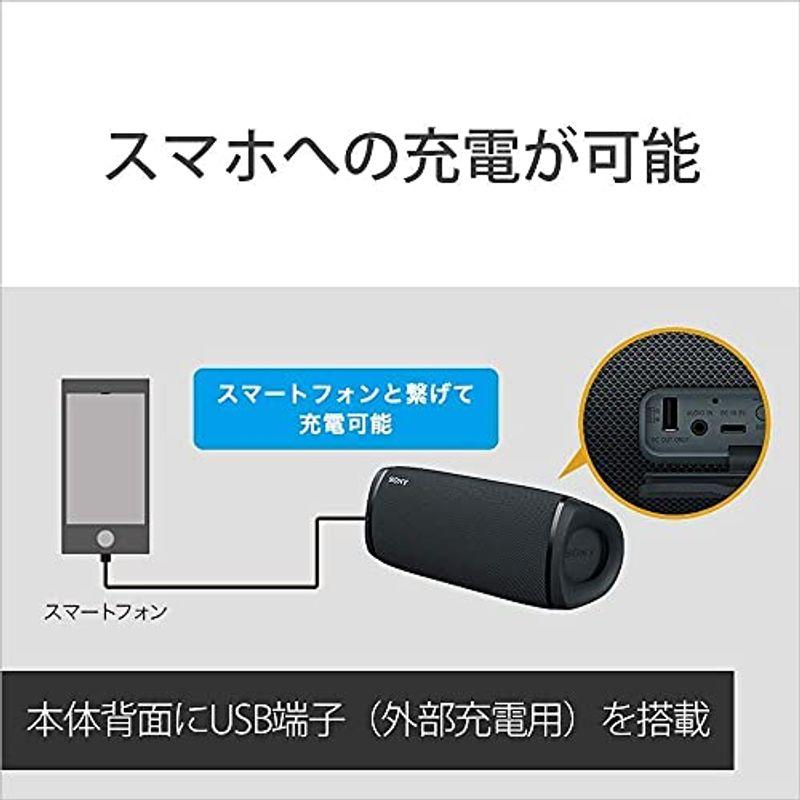 ソニー ワイヤレスポータブルスピーカー SRS-XB43 B(ブラック） 防水 防塵 防錆 Bluetooth 重低音モデル マイク付き  (送料無料i・一部地域を除く） PCスピーカー