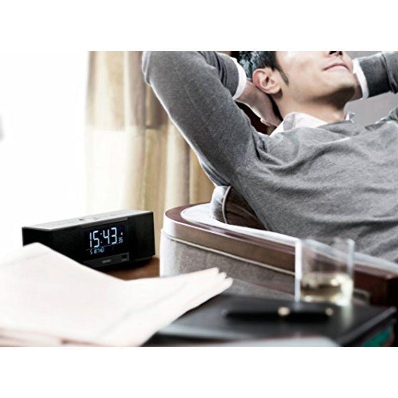 セイコー クロック 目覚まし時計 マルチサウンドクロック スピーカー ラジオ聴取 アラーム デジタル Bluetooth 黒 SS501K クロック 目覚まし時計 マルチサウンドクロック スピーカー ラジオ聴取 アラーム デジタル Bluetooth SS501K