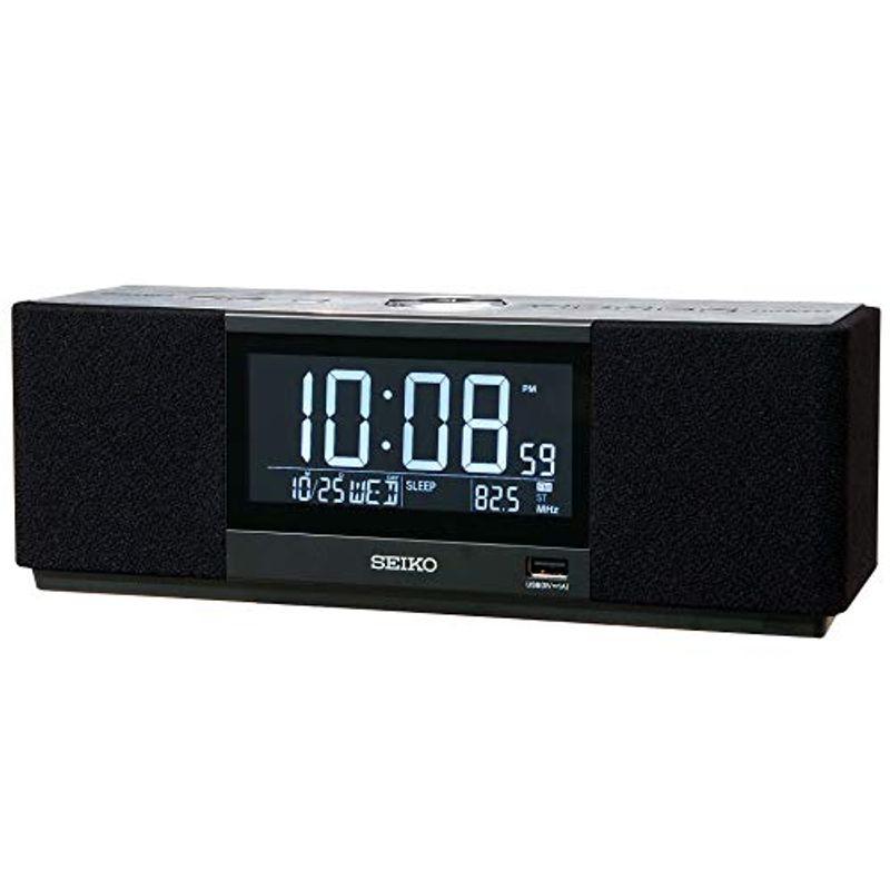 セイコー クロック 目覚まし時計 マルチサウンドクロック スピーカー ラジオ聴取 アラーム デジタル Bluetooth 黒 SS501K クロック 目覚まし時計 マルチサウンドクロック スピーカー ラジオ聴取 アラーム デジタル Bluetooth SS501K