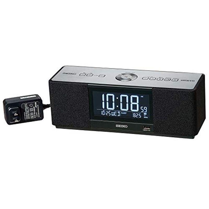 セイコー クロック 目覚まし時計 マルチサウンドクロック スピーカー ラジオ聴取 アラーム デジタル Bluetooth 黒 SS501K クロック 目覚まし時計 マルチサウンドクロック スピーカー ラジオ聴取 アラーム デジタル Bluetooth SS501K