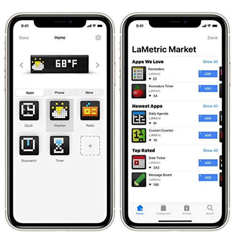 LaMetric Time アプリ付きWi-Fi時計 Time アプリ付きWi Fi時計