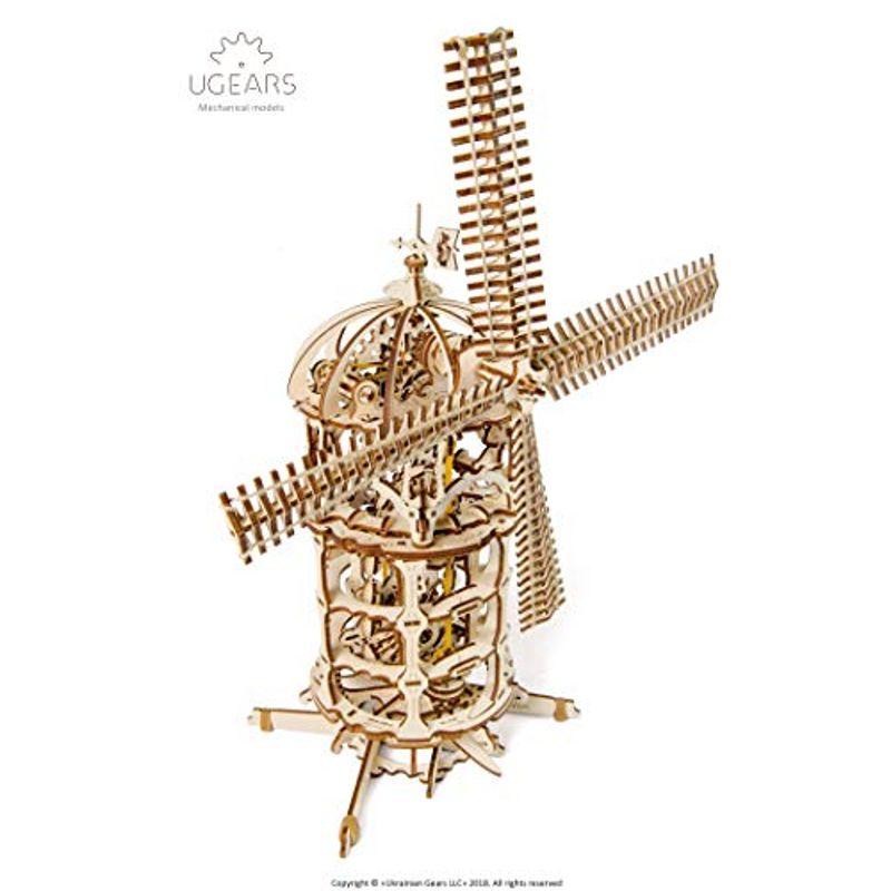 Ugears ユーギアーズ Tower Windmill 風車 木のおもちゃ 3D立体 パズル 70056 ユーギアーズ Tower Windmill 風車 木のおもちゃ 3D立体 パズル