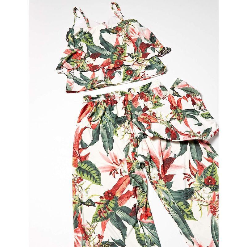 三愛水着楽園 水着 ノンワイヤー Lily Garden ガウチョ 3点セット レディース WH‐ホワイト 日本 9M (日本サイズ9 号相 水着 ノンワイヤー Lily Garden ガウチョ 3点セット レディース WH‐ホワイト 日本 9M 日本サイズ9 号相